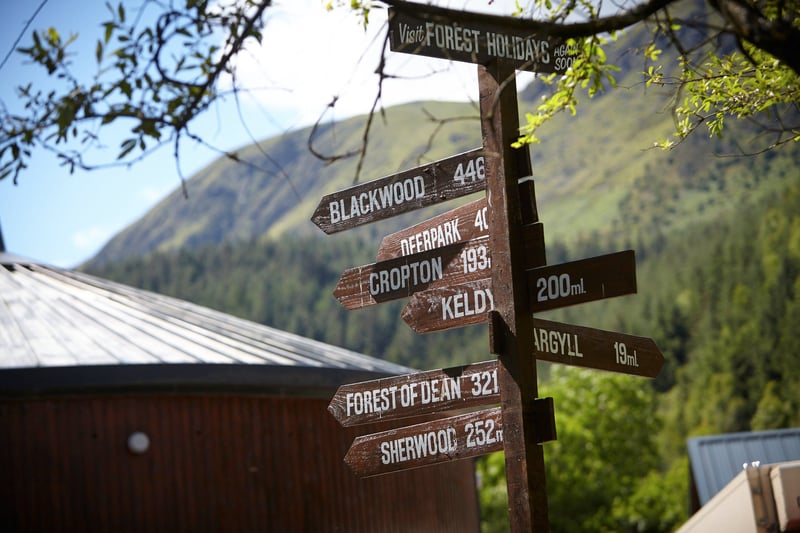 Forest Holidays sign post