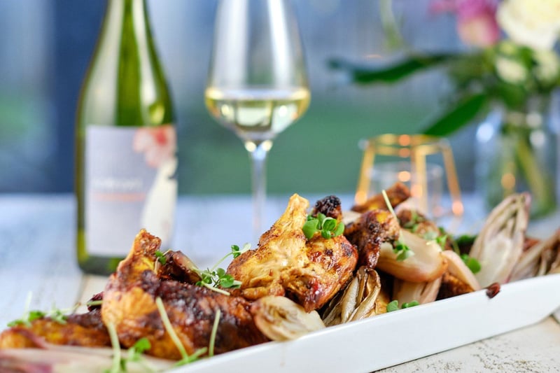 Dineindulge personal chef wine and first course