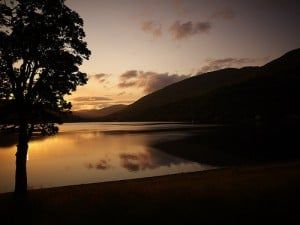 Ardgartan Argyll at dusk