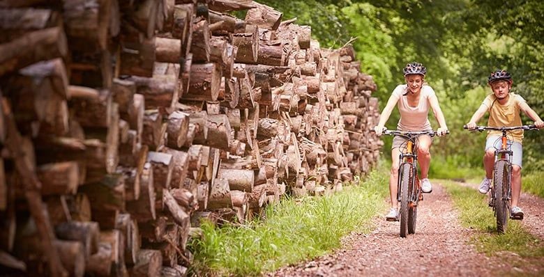 Family bike ride