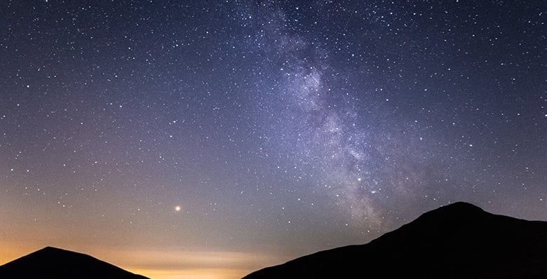 The dark skies over Alaska