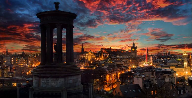 Sunset at Carlton Hill, Edinburgh