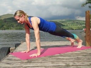 Plank yoga pose