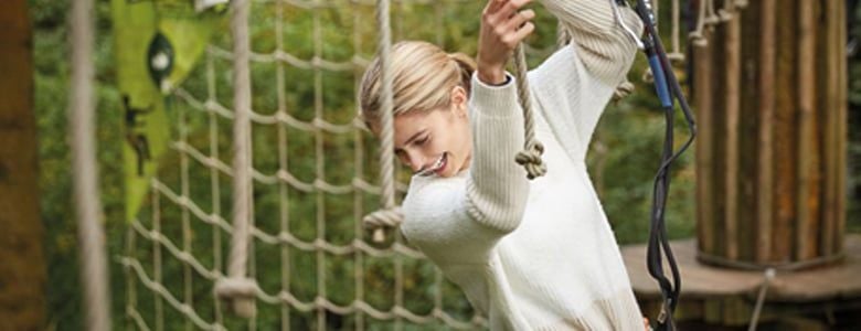 Swing through the treetops on a Go Ape adventure