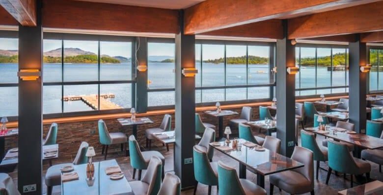 Inside Colquhoun's Restaurant in Loch Lomond 
