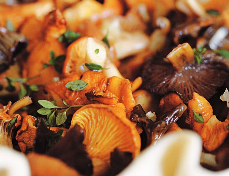 Easy wild mushroom tart