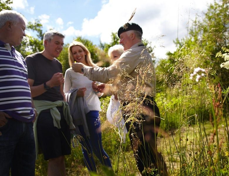 Forest Ranger with group of guests