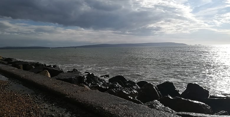 The promenade at Milford-on-Sea