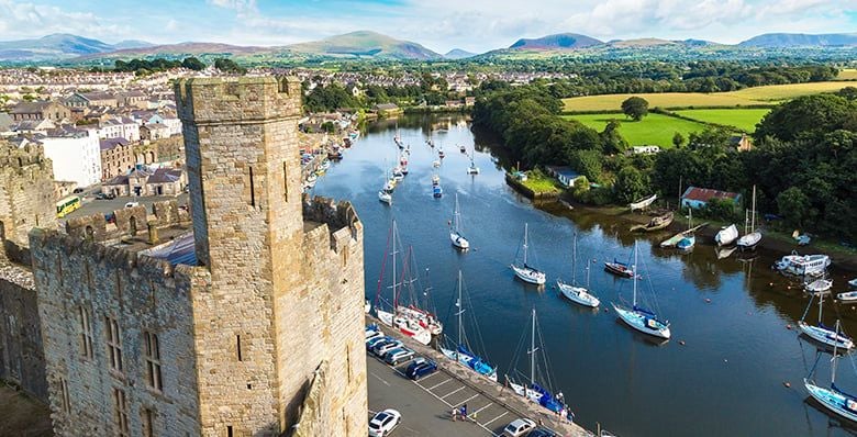 View over Caernarfon