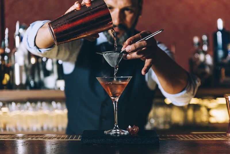 Casual dining with cocktails.