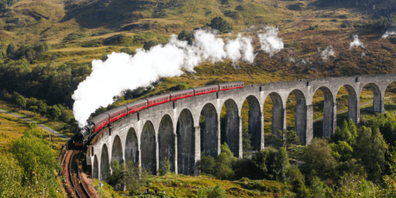The Jacobite steam train