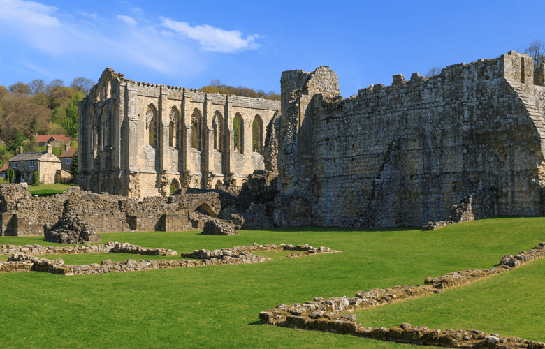 Abbey ruins in Rievaulx