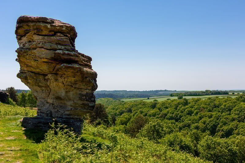 Dalby Forest Bridstone Rock over valley