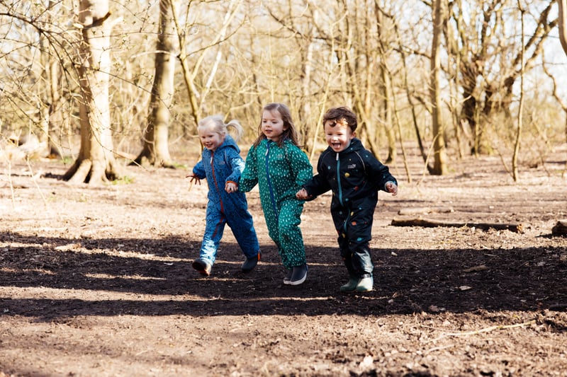 Mini explorers love to roam free in nature